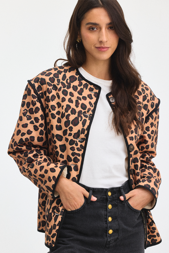 Chaqueta Deskiel Leopardo