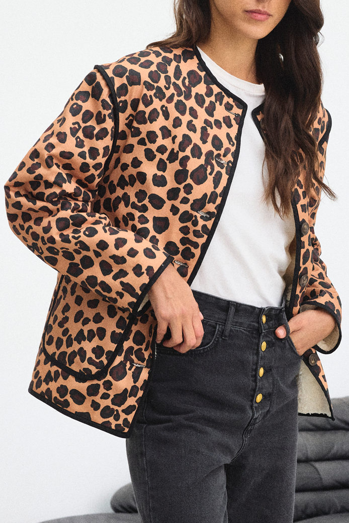 Chaqueta Deskiel Leopardo