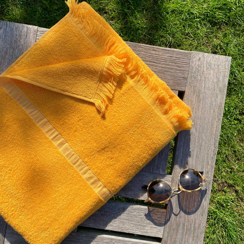 Fouta Éponge Tout Simplement Plage - Coton - Jaune