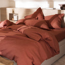 Housse de Couette Rêve de Lin - Lin Lavé - Rouge Sienne