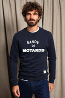 Sweat Bande De Motards - Marine - Homme