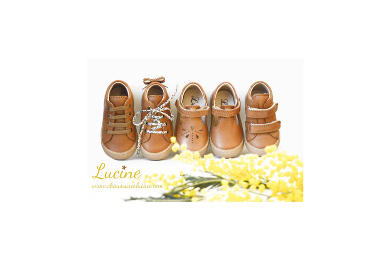 Chaussures Souples Max Lacets - Cuir Camel - Mixte