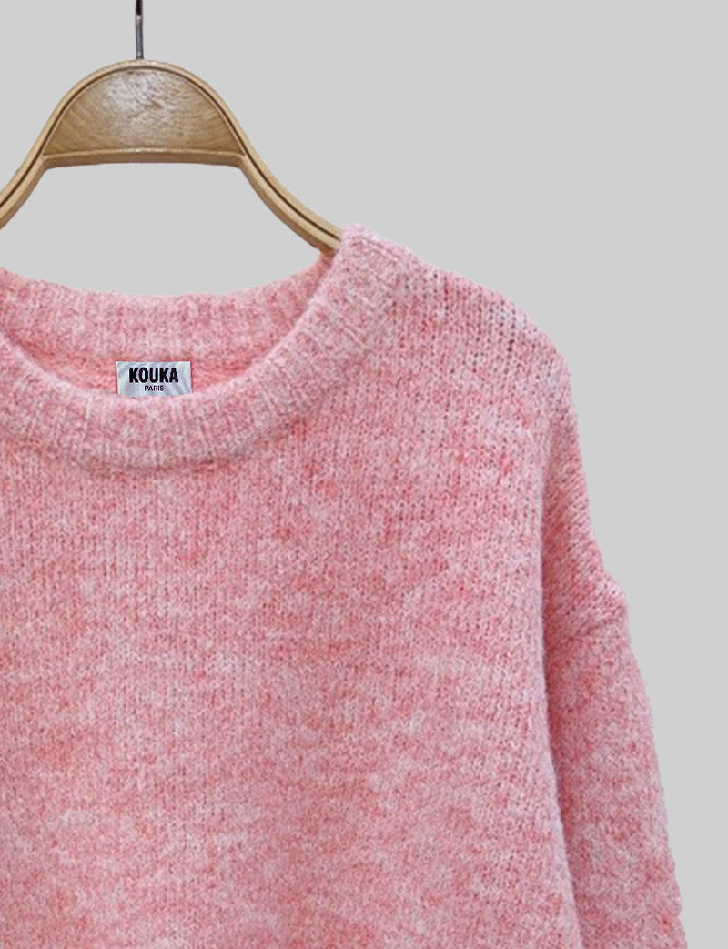 Pull Rose Chiné Willi