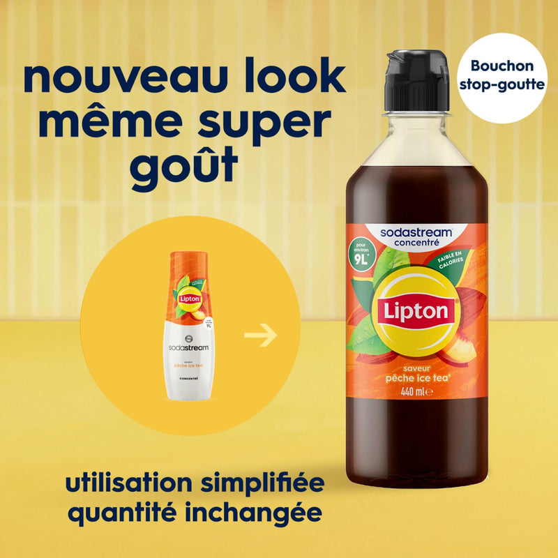 Lot De 6 Concentres Lipton Ice Tea Saveur Pêche 440Ml