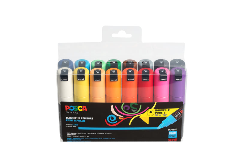 Set De 16 Marqueurs - Pointe Conique Large - Posca