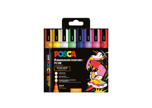 Set De 8 Marqueurs - Pointe Moyenne - Pop - Posca