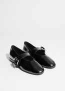 Shoes Alessa Cross Strap Ballerina - Black - Women