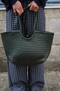 Dark Green Braided Bag