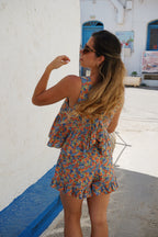 Top Suzanne liberty bleu