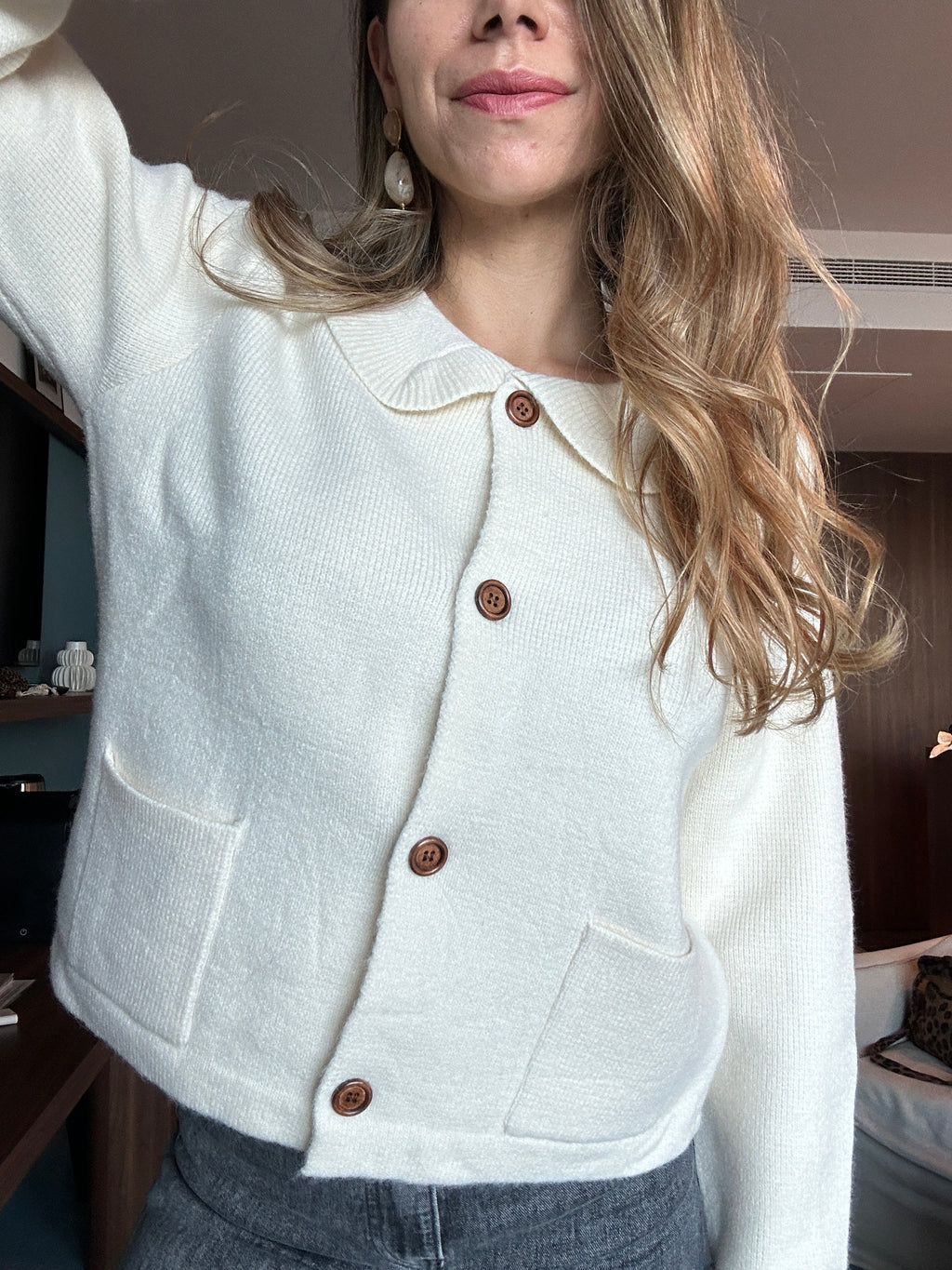 Gloria Cardigan Ecru