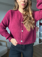 Léonie burgundy wool knit