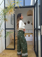 Pantalon Fluide Lola Kaki
