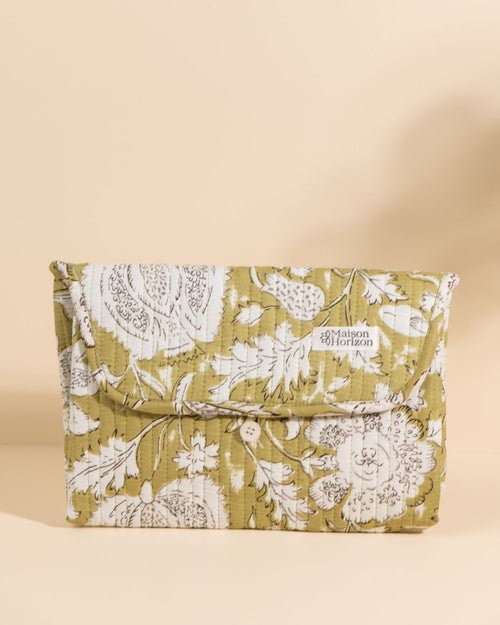 Matelas À Langer De Voyage Wulan - Light Kaki Floral