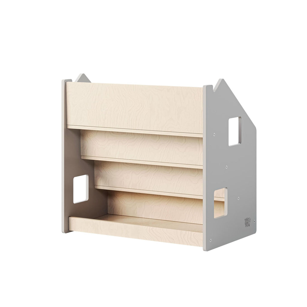 Bibliothèque Enfant – Blanc & Gris