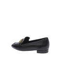 Mocassins - Stuart Weitzman Signature Square Leather - Black