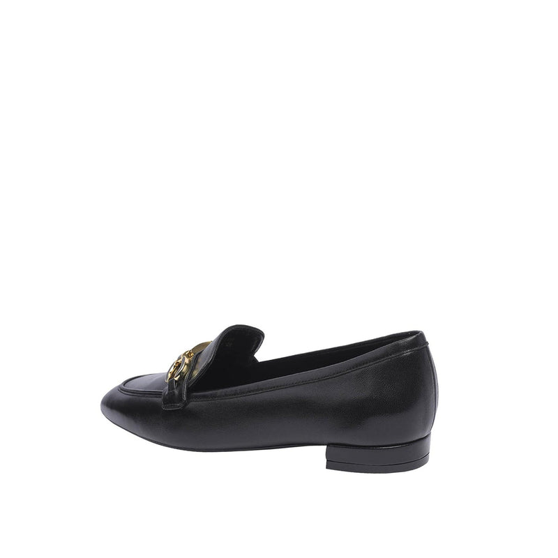 Mocassins - Stuart Weitzman Signature Square Leather - Black