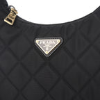Prada - Bolso bandolera acolchado de Re-Nylon - Mujeres - Negro