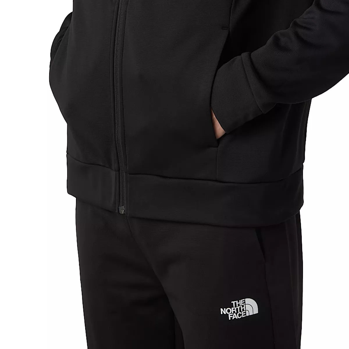 The North Face - Veste À Capuche Zippée M Reaxion 2.0 - Noir/Blanc/Argent Chine