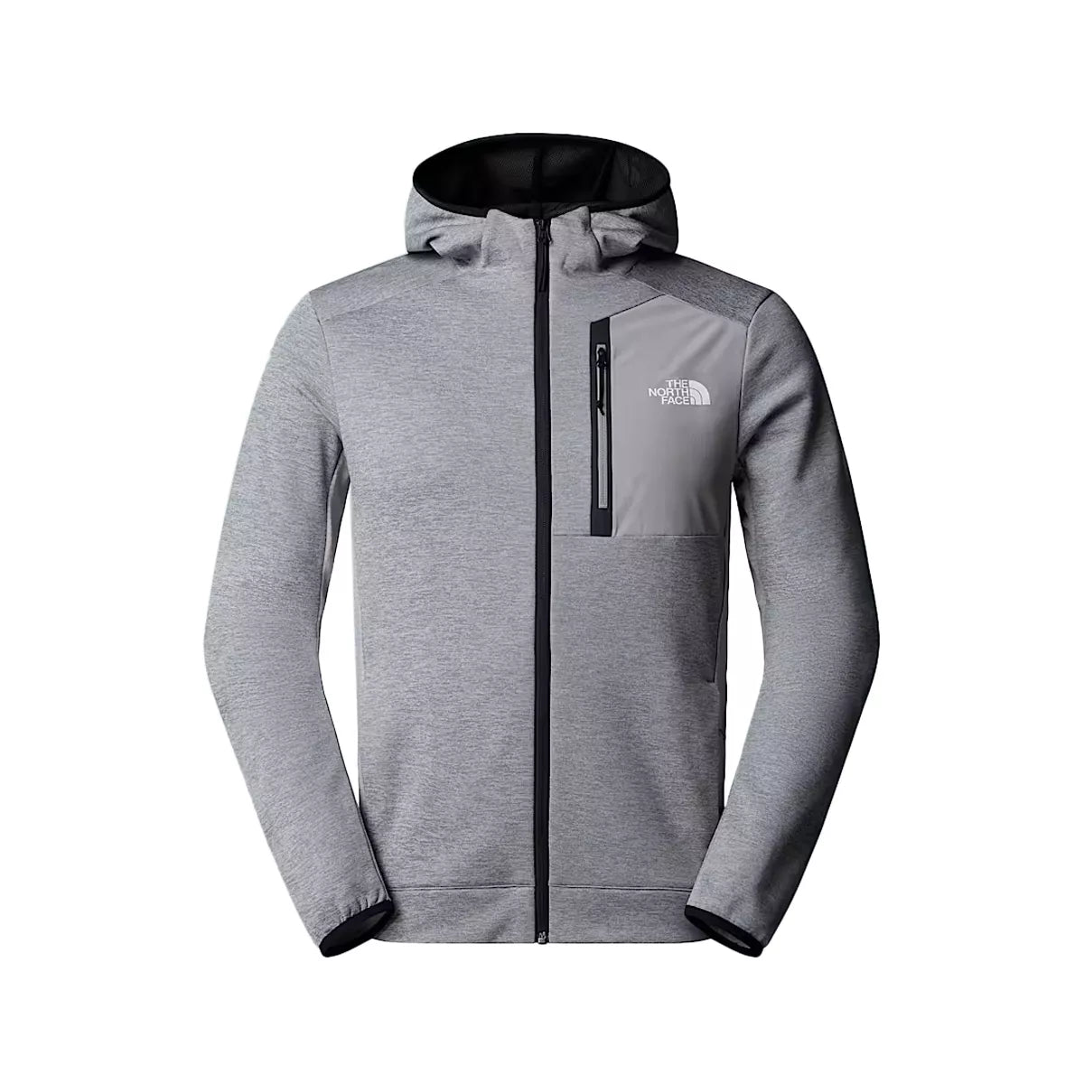 The North Face - Veste De Survêtement M Ma Fleece Fz - Gris Noir Blanc