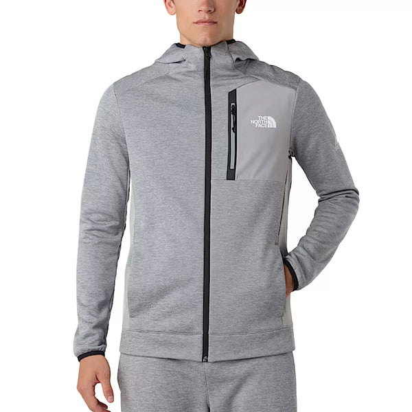 The North Face - Chaqueta de chándal M Ma Fleece Fz - Gris Negro Blanco