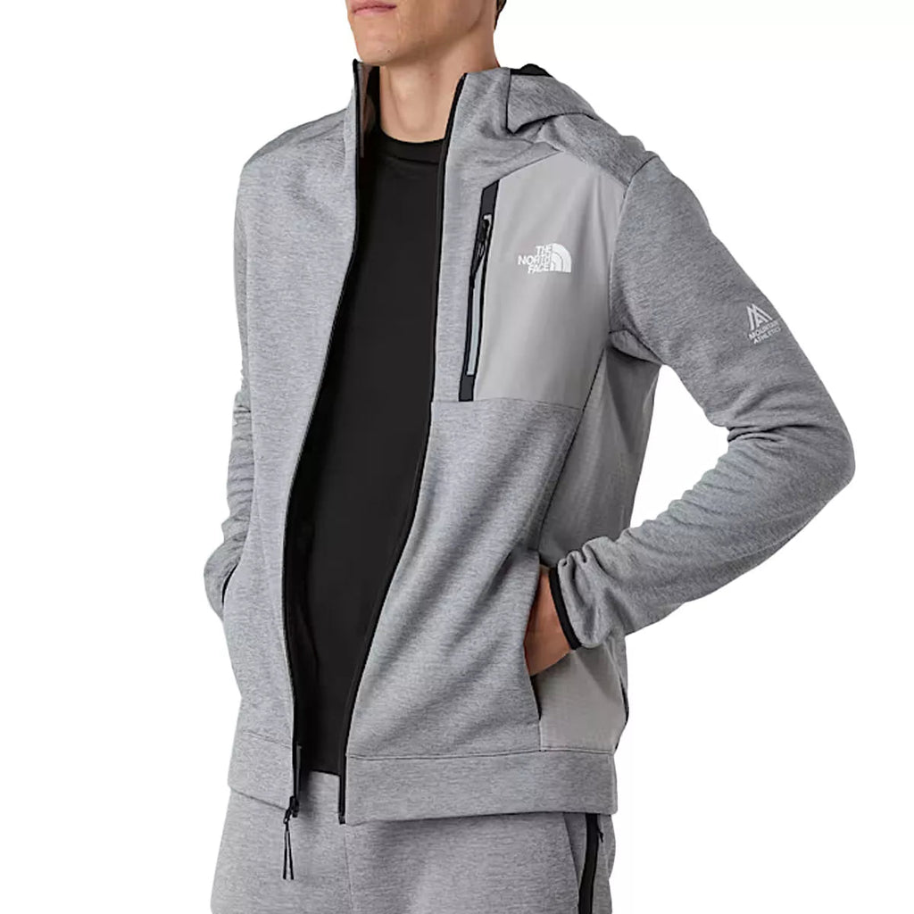 The North Face - Veste De Survêtement M Ma Fleece Fz - Gris Noir Blanc