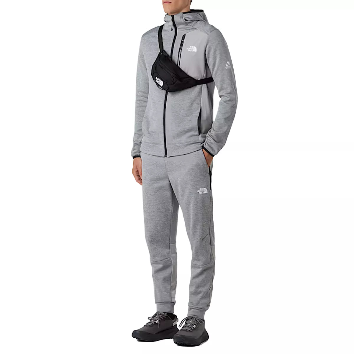 The North Face - Veste De Survêtement M Ma Fleece Fz - Gris Noir Blanc