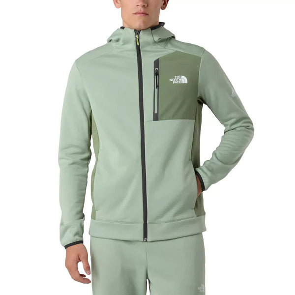 The North Face - Chaqueta de chándal M Ma Fleece Fz - Caqui/Negro