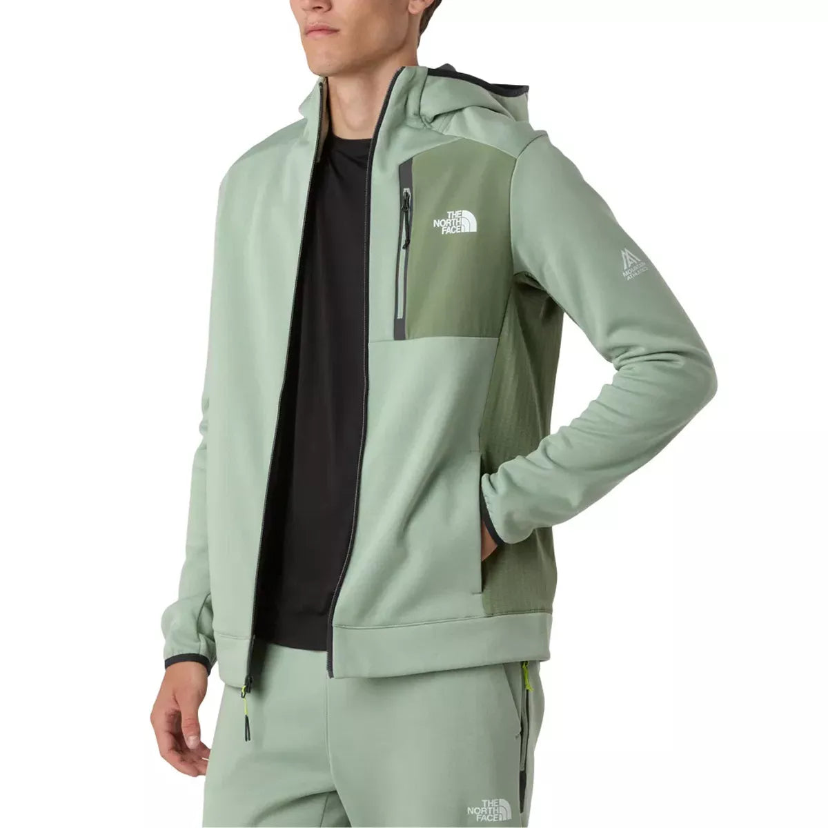 The North Face - Veste De Survêtement M Ma Fleece Fz - Kaki/Noir
