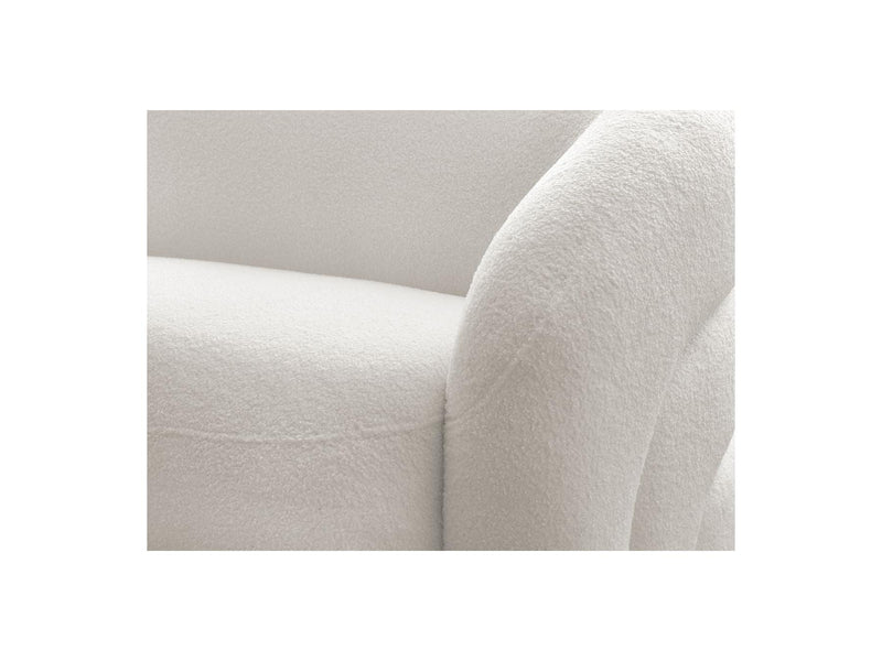 Canapé Droit Fixe 2 Places - Elina - Tissu Bouclette