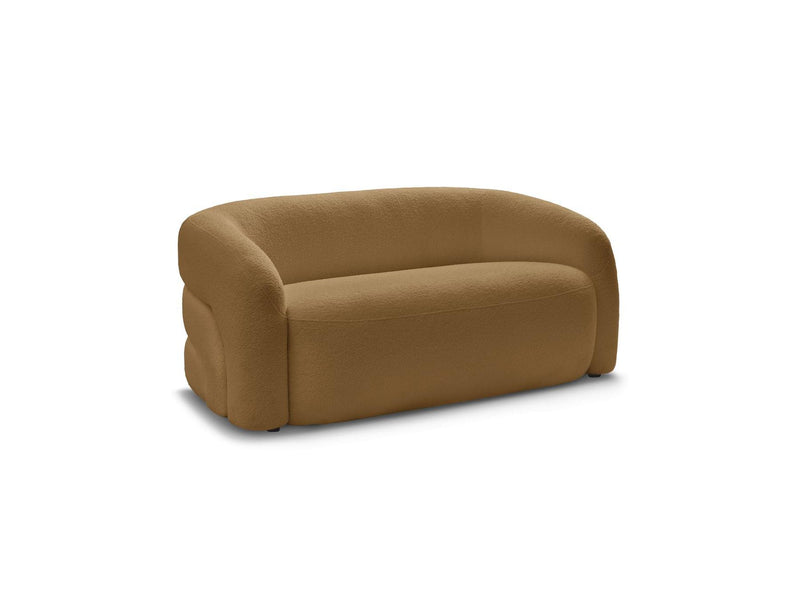 Canapé Droit Fixe 2 Places - Elina - Tissu Bouclette