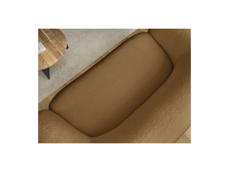 Canapé Droit Fixe 2 Places - Elina - Tissu Bouclette