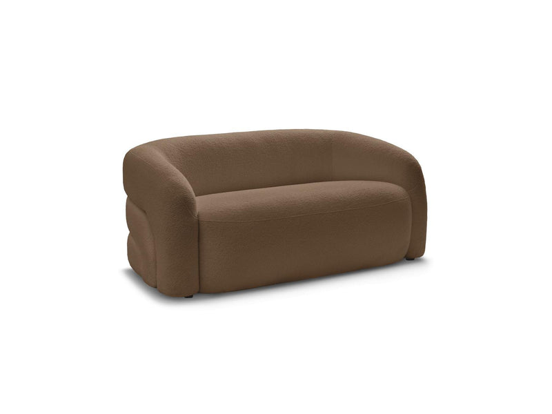 Canapé Droit Fixe 2 Places - Elina - Tissu Bouclette