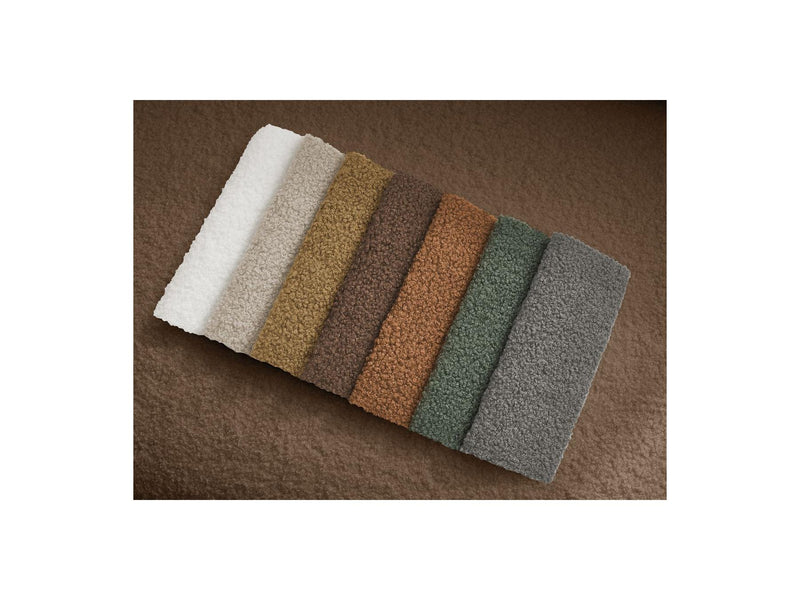 Canapé Droit Fixe 2 Places - Elina - Tissu Bouclette