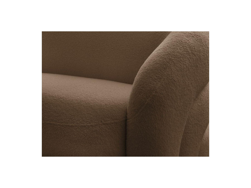 Canapé Droit Fixe 2 Places - Elina - Tissu Bouclette