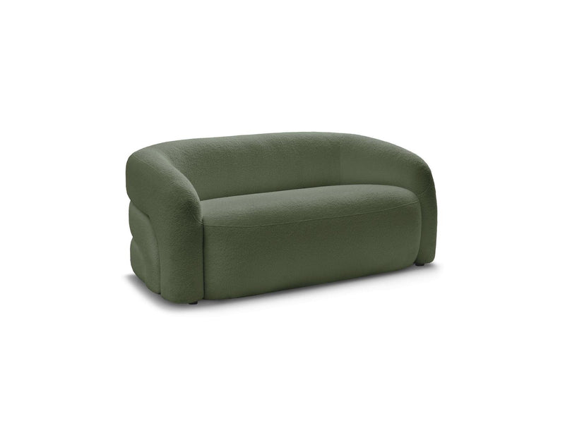 Canapé Droit Fixe 2 Places - Elina - Tissu Bouclette