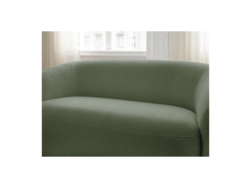 Canapé Droit Fixe 2 Places - Elina - Tissu Bouclette