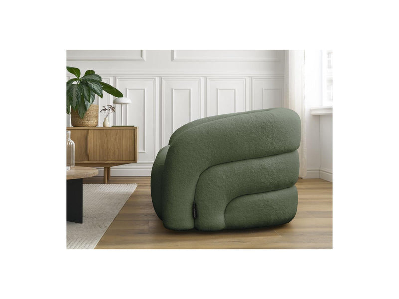 Canapé Droit Fixe 2 Places - Elina - Tissu Bouclette