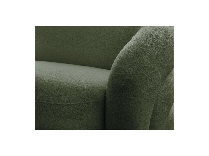 Canapé Droit Fixe 2 Places - Elina - Tissu Bouclette