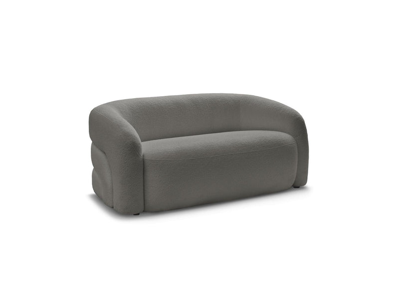 Canapé Droit Fixe 2 Places - Elina - Tissu Bouclette