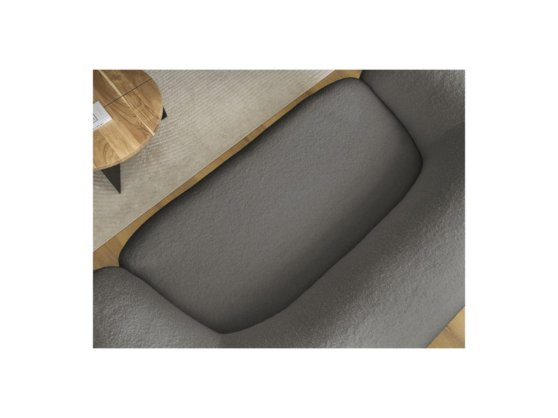 Canapé Droit Fixe 2 Places - Elina - Tissu Bouclette