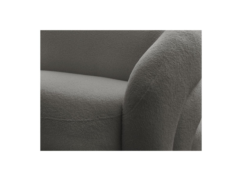 Canapé Droit Fixe 2 Places - Elina - Tissu Bouclette