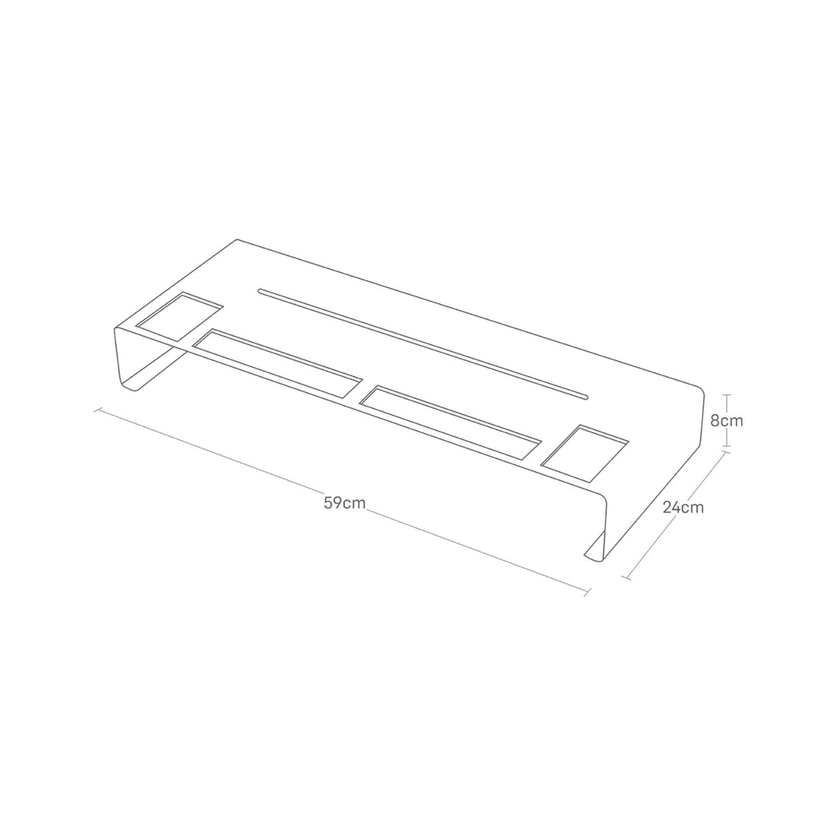 Supporto per monitor PC - Tower - Nero