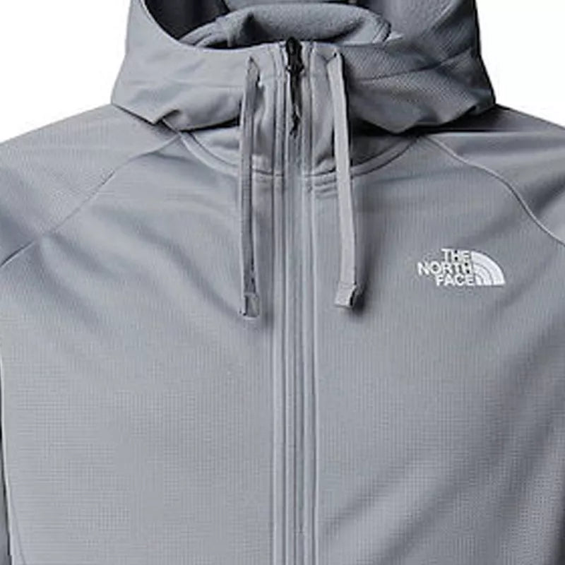 The North Face - Veste À Capuche Zippée M Reaxion 2.0 - Gris Claire/Anthracite