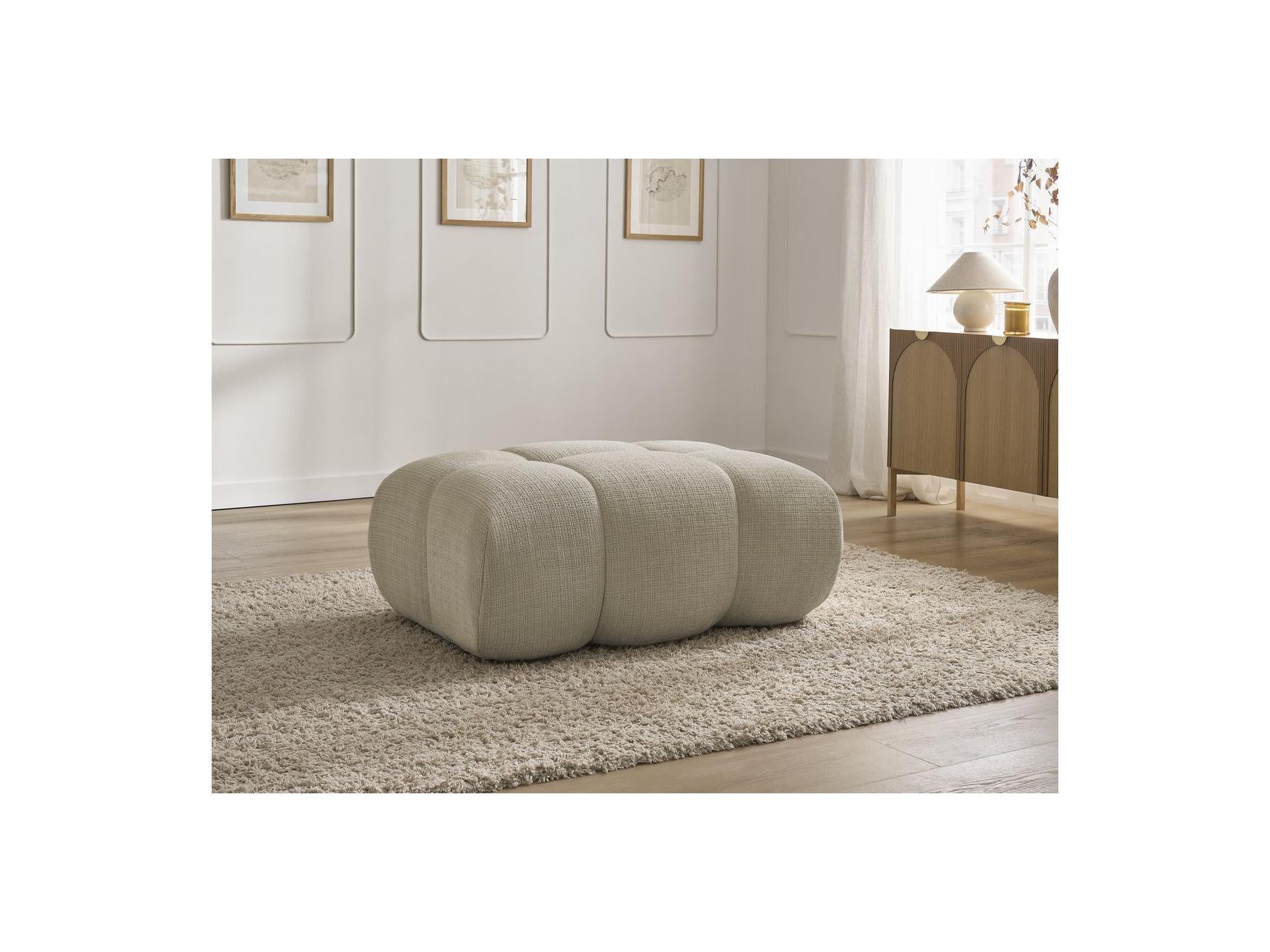 Ivane - Ottoman - Textured Fabric