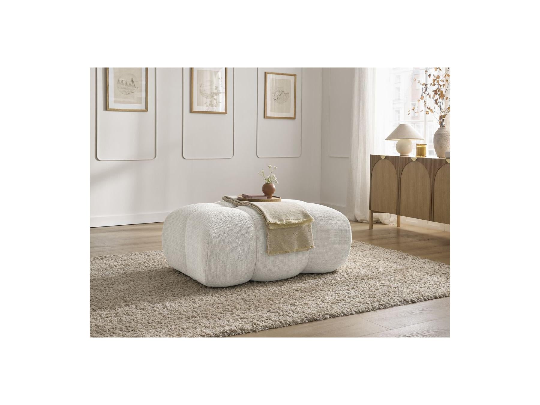 Ivane - Ottoman - Textured Fabric