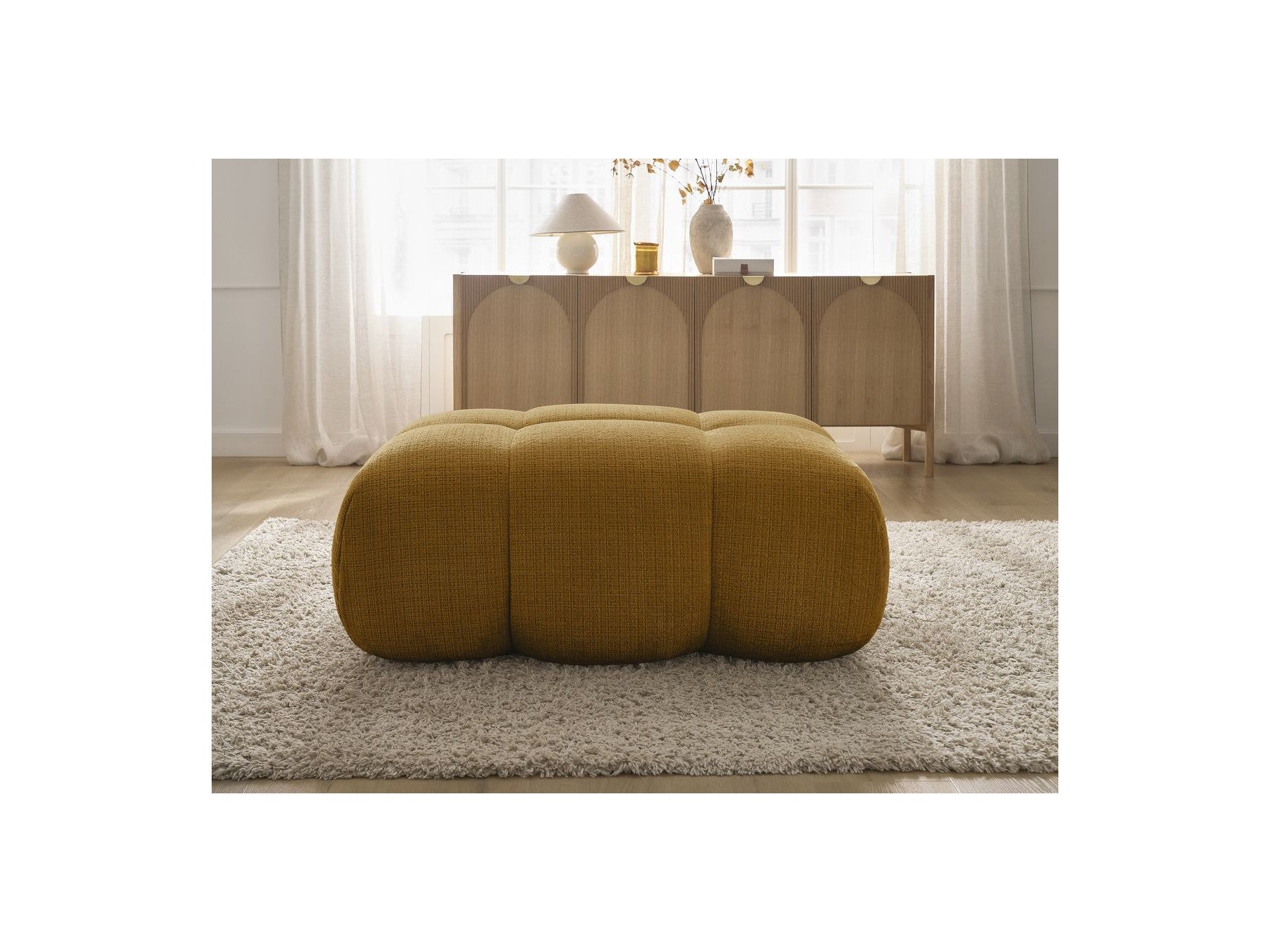 Ivane - Ottoman - Textured Fabric
