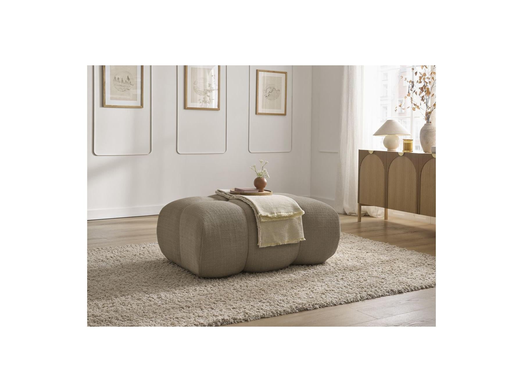 Ivane - Ottoman - Textured Fabric