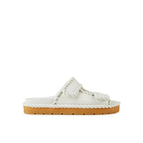 Sandales Mules Plates Bottega Veneta Jack - Femme - White