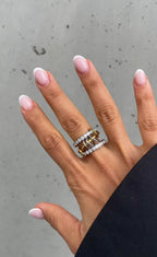 Couture Grunge Gemstone Ring
