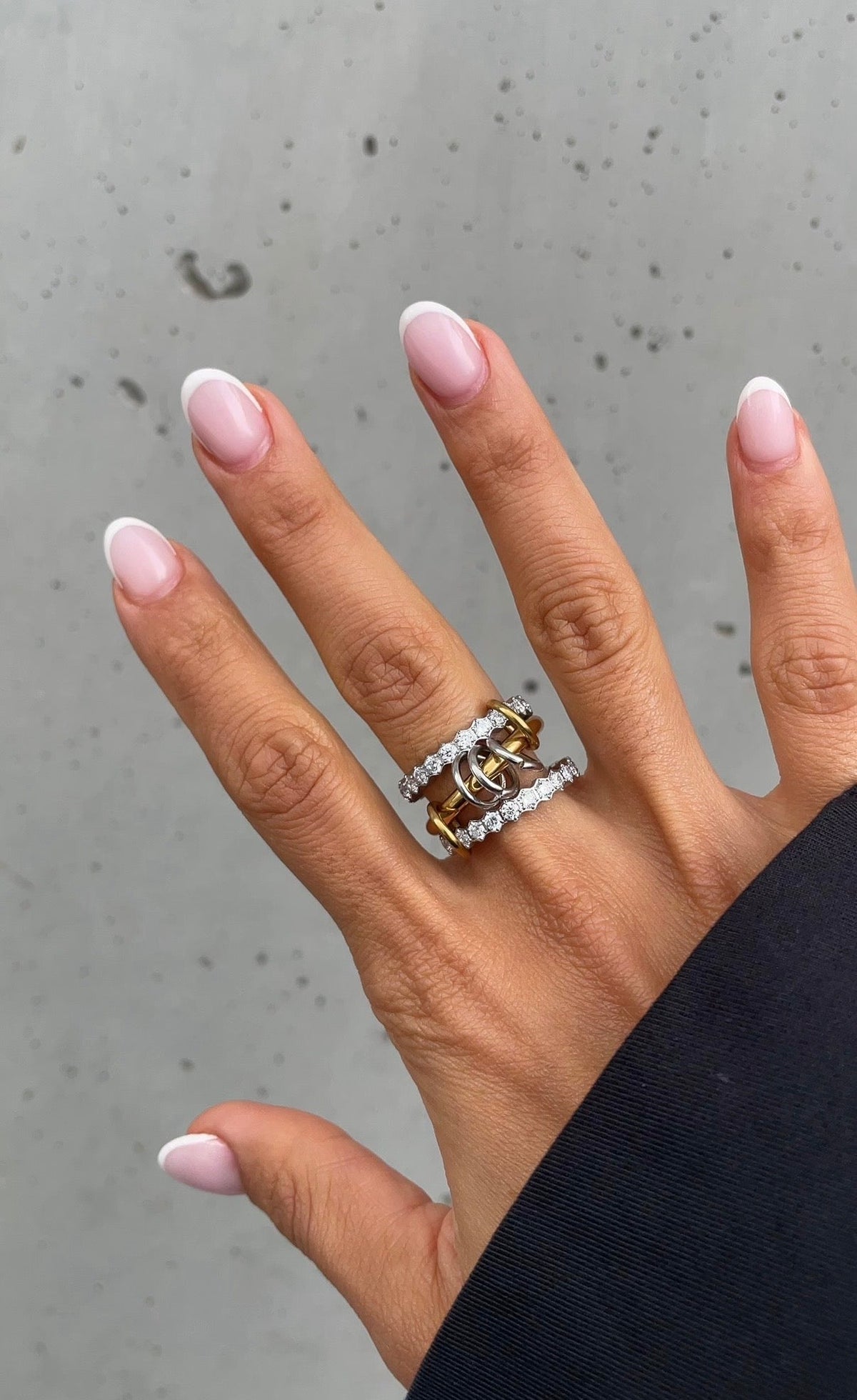 Couture Grunge Gemstone Ring